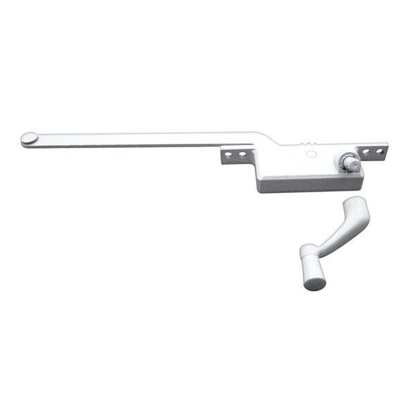 Prime-Line Prime-Line White Steel Right Single-Arm Casement Window Operator For Steel Framed Windows - 17390-LW