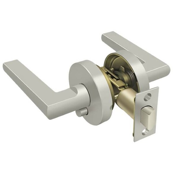 Deltana Right Hand Portmore Lever Privacy Satin Nickel - ZPLR2U15RH