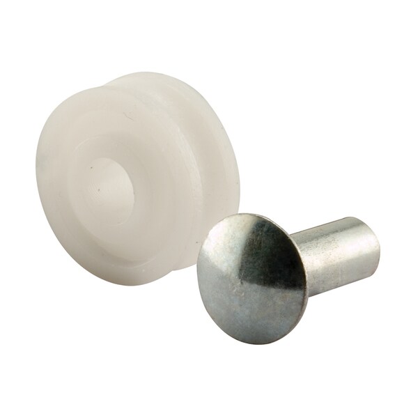 Prime-Line 5/8 in. Sliding Window Roller with Pins, Center Groove Nylon 4 Pack - G 3018