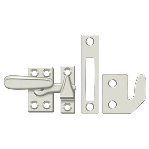 Deltana Window Lock, Casement Fastener, Small Bright Nickel - CF066U14