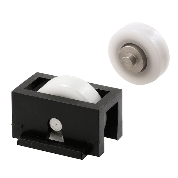 Prime-Line 3/4 in., Black Plastic, Sliding Window Roller with Stainless Steel Single Pack - G 3174