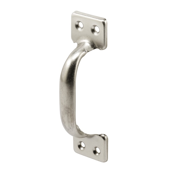 Prime-Line 4 in. Satin Nickel Sash Lift Stamped Steel Single Pack - F 2876