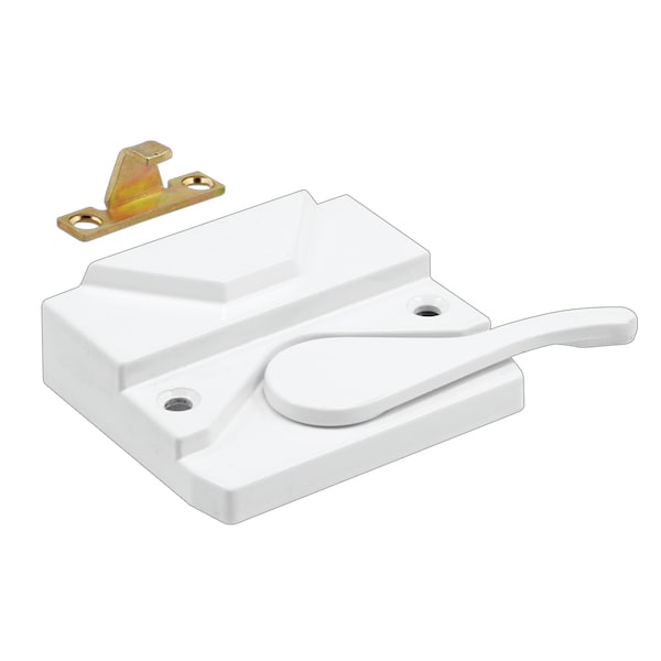 Prime-Line Sash Lock and Keeper, Right Hand, White Single Pack - H 3953
