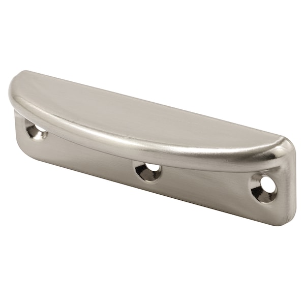 Prime-Line Deluxe Sash Lift, 3-3/16 in., Wrought Steel, Satin Nickel, Decorator 2 Pack - F 2882