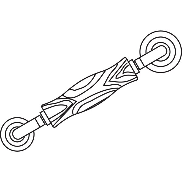 Prime-Line Prime-Line Brown Steel 2-1/2 in. L Screen Rolling Tool 1 pk - P7629