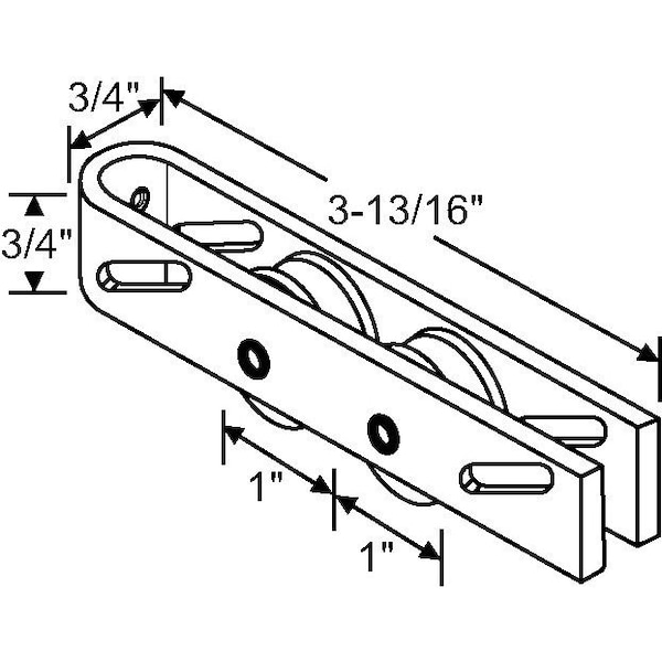 Strybuc Patio Door Roller Tandem - 9-267S