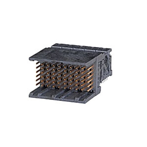 Conector de tarjeta Molex, 60 contactos, 6 filas, macho, ángulo recto, paso de 0.074 pulgadas, terminal de inserción a presión - 764501108