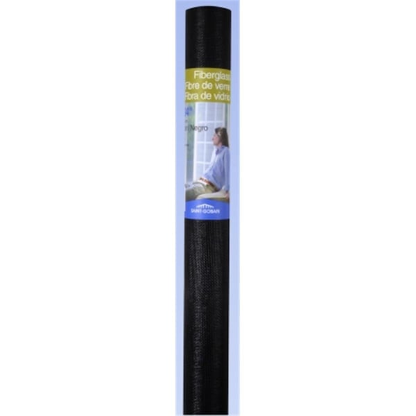Saint Gobain 48 in. X 7 ft. Black Fiberglass Insect Screen - FCS8561-M