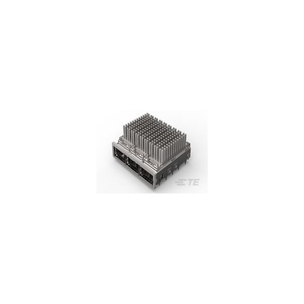 Kit de ensamble QSFP de 1x3 Te Connectivity detrás de la moldura de bisel para redes - 2007456-3