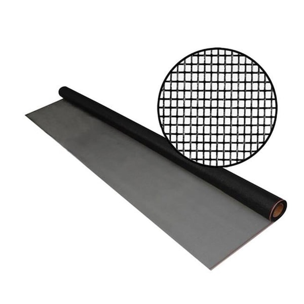 Phifer 84 x 36 in. Black Fiberglass Insect Screen Cloth - 5046092