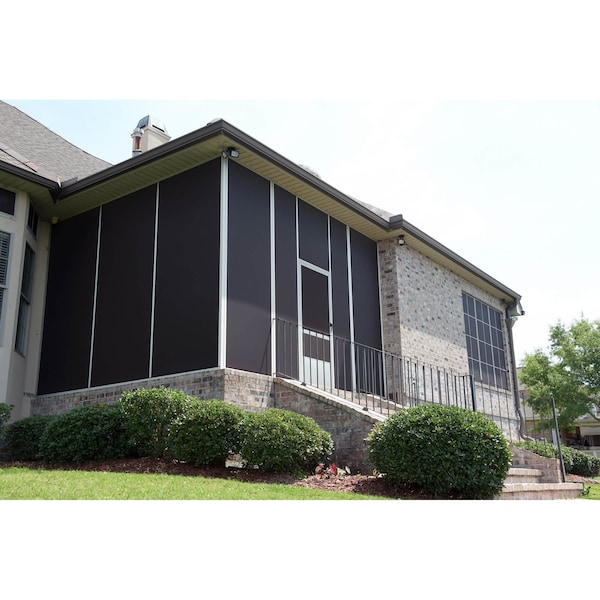 Phifer Vinylcoated Polyester Exterior Shading Fabric, Blocks 90 Heat, 60x100', Brown, One Roll - 3004175