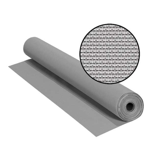 Phifer Vinylcoated Polyester Exterior Shading Fabric, Blocks 80 Heat, 48x100', Gray, One Roll - 3004025