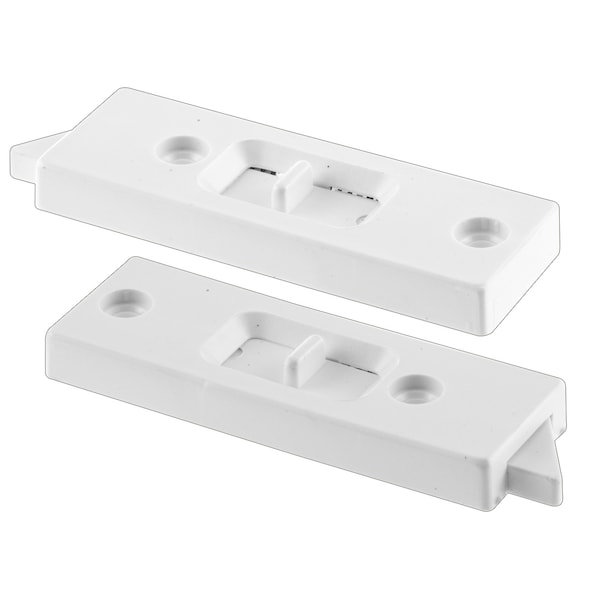 Prime-Line White Vinyl Vertical Hung Sliding Window Lock 1 Pair - F 2598