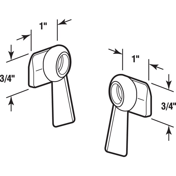 Prime-Line Diecast, Right and Left Hand Sliding Window Sash Lock 1 Pair - F 2612
