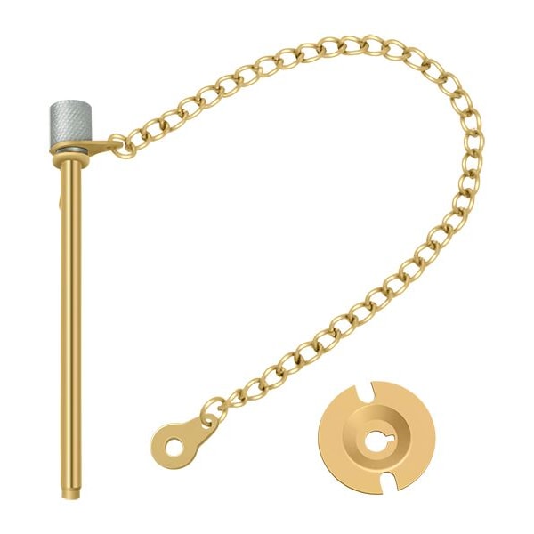 Deltana Window Door Pin 3" Lifetime Brass - WDP30CR003