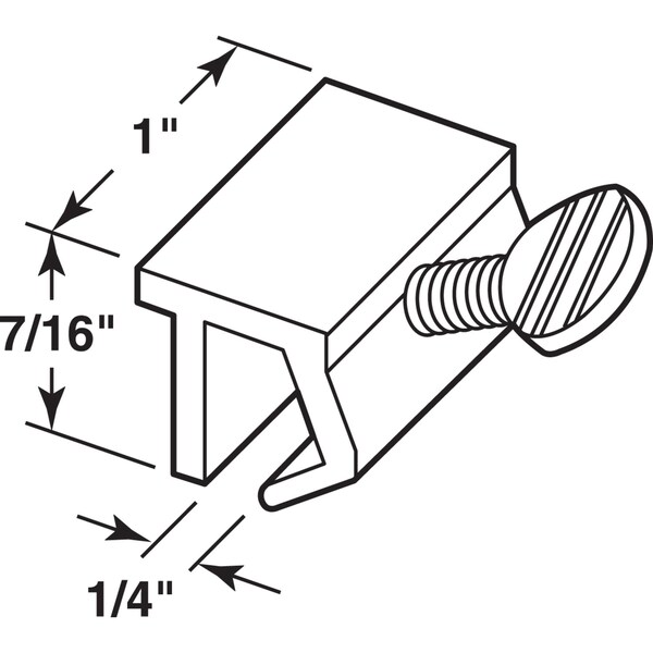 Prime-Line Prime-Line Painted White Aluminum Window Lock 1 pk - U 9982