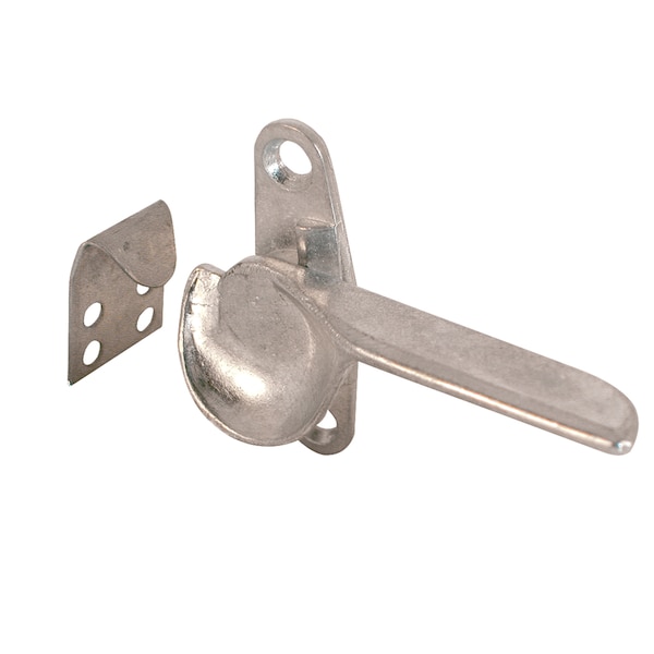 Prime-Line Sash Lock, 1-1/2 in. Hole Center, Diecast Zinc, Polished Finish, 2 Pack - F 2509