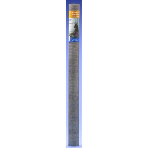 Grandoldgarden 24 in. X 7 ft. Bright Aluminum Pre-Cut Fiberglass Screen - GR649339
