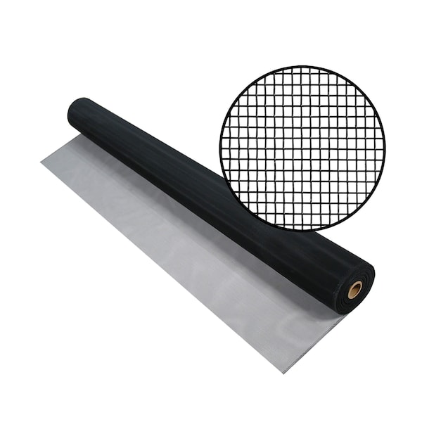 Phifer Aluminum Insect Screening, 42 x 100', Charcoal, 18x16 Mesh, One Roll - 3000965