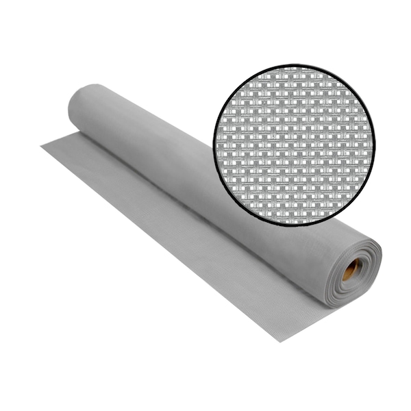 Phifer Vinylcoated Fiberglass Sun Control Insect Screening, 36 x 100', Gray, 20x30 Mesh, One Roll - 3003846