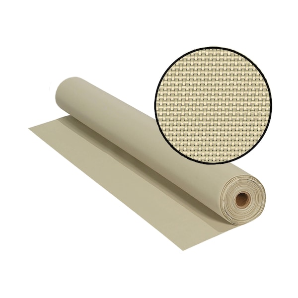 Phifer Vinylcoated Polyester Exterior Shading Fabric, Blocks 90 Heat, 72x100', Beige, One Roll - 3004185