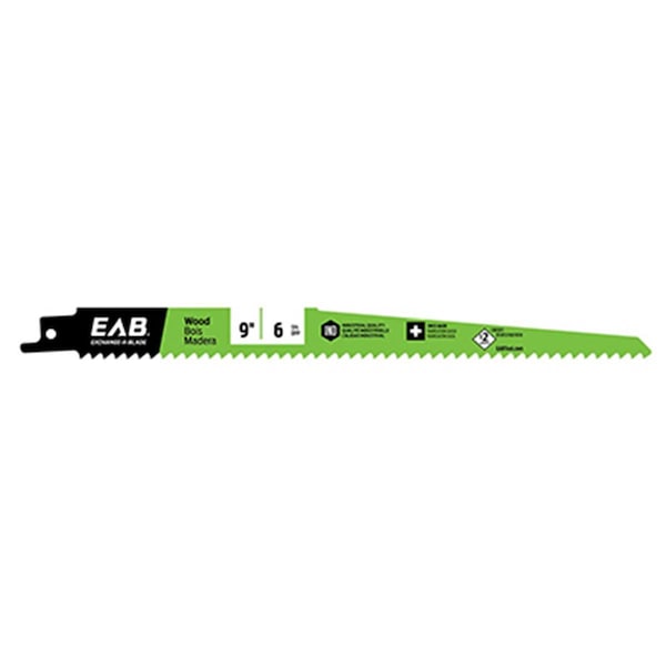 Defenseguard 9 in. x 6 TPI Reciprocating Saw Blade for Cutting Wood, 25PK - DE3845183