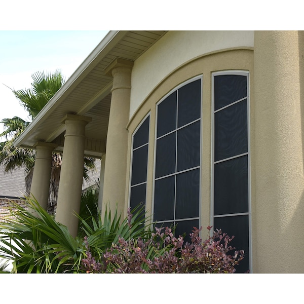 Phifer Vinylcoated Polyester Exterior Shading Fabric, Blocks 80 Heat, 72x100', Brown, One Roll - 3004067