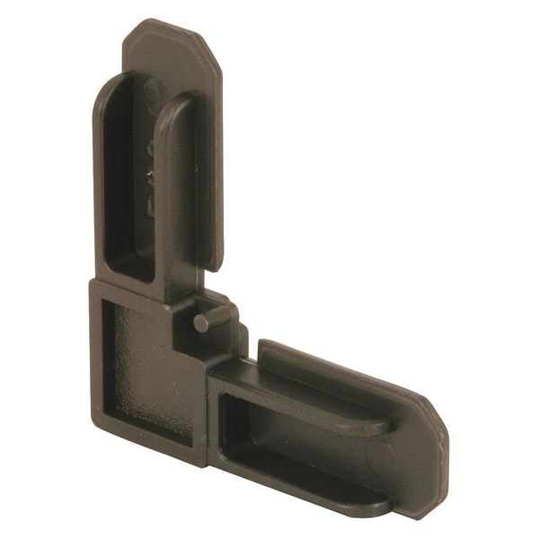 Make-2-Fit 3/4 in. x 1/4 in. Screen Frame Corners, Plastic, Bronze (4 Pack) - PL 7719