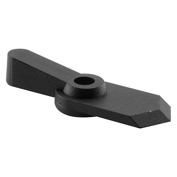 Primeline Tools Pointer Latch, 1/16 in. Offset, 5/8 in. Reach, Plastic, Black, 12 Latches with Screws (20 Pack) - MP5760