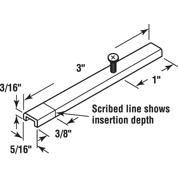 Prime-Line Spiral Balance Pivot Bar, 5/8 in., Tilt Window 2 Pack - H 3758