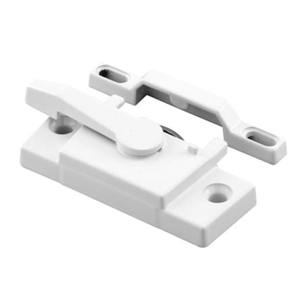 Keen 2.25 in. Vinyl Window Sash Lock with Keeper - White - KE2419685