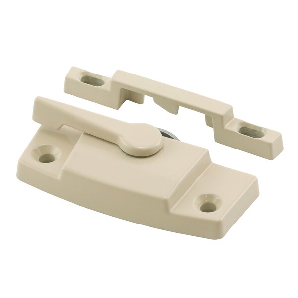 Prime-Line Window Sash Lock, Zinc Diecast, Fits Silverline Windows, Tan, 2-1/16 in. Hole Centers, 1 Pair - F 2894