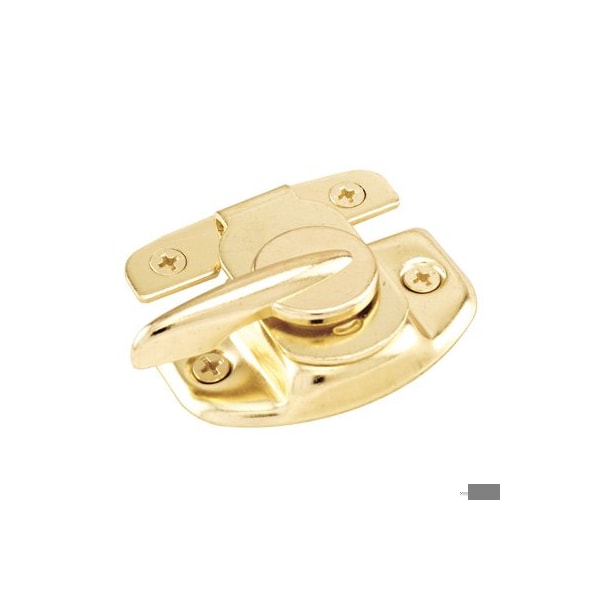 Prime-Line Sash Lock, 1-3/4 and 1-1/2in Hole Centers, Fits Single/Double Hung Wood Windows - F 2527