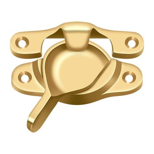 Deltana Window Sash Lock, 1-1/16" X 3" Lifetime Brass - WLS9CR003