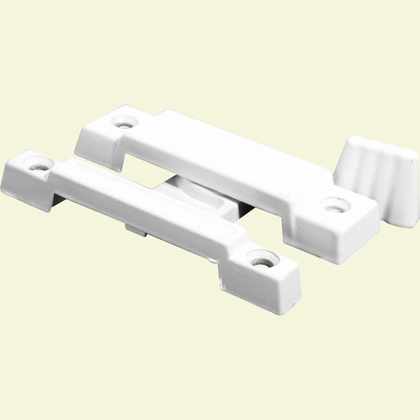 Prime-Line Diecast White Finish, Window Sash Lock - F 2533