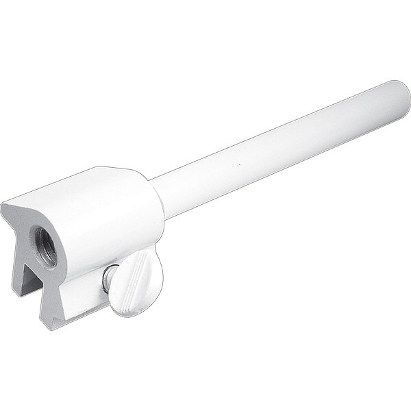 Primeline Tools 3 in. Extruded Aluminum, White Reversible Sliding Window Bar Lock (Single Pack) - U 9835