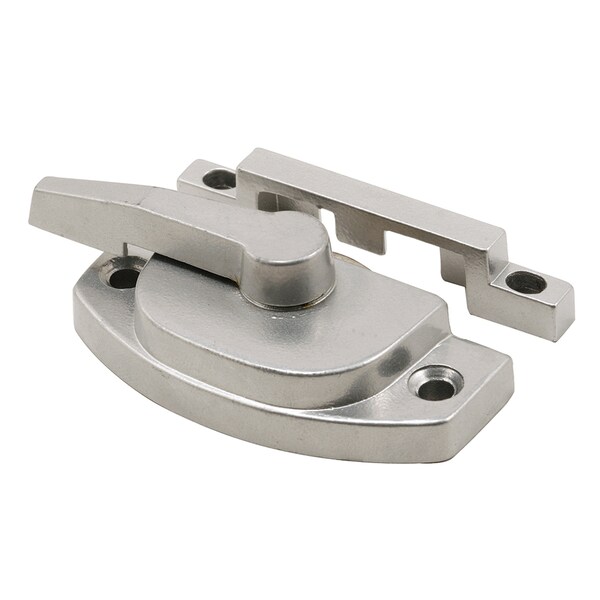 Prime-Line 2-1/16 in., Silver-Painted Diecast Zinc Double Hung Sash Lock  Single Pack - F 2762