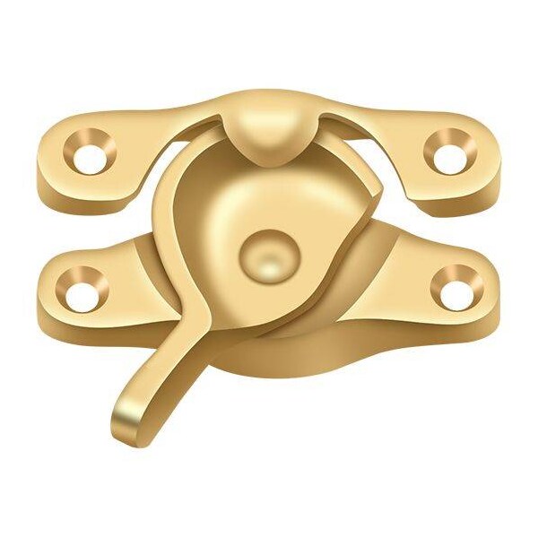 Deltana Window Sash Lock, 15/16" X 2-5/8" Lifetime Brass - WL07CR003
