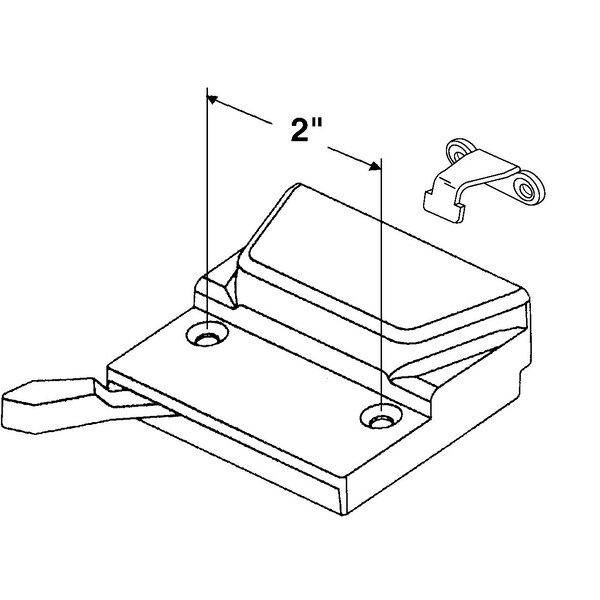 Prime-Line Bronze, Low Profile Sash Lock, fits Truth, Bronze Finish (Single Pack) - TH 23053