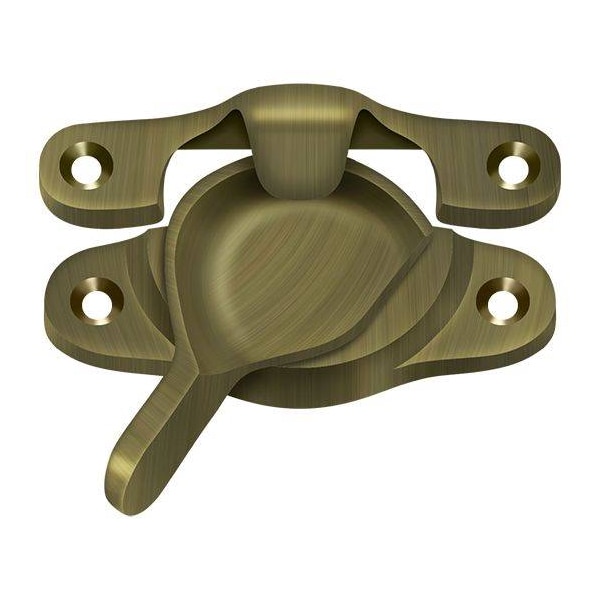 Deltana Window Sash Lock, 1-1/16" X 3" Antique Brass - WLS9U5