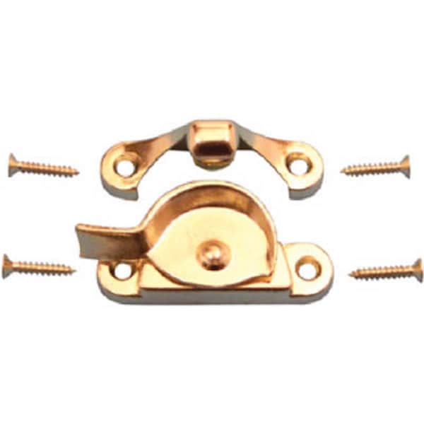 Prime-Line 171117 Brass Finish- Zinc Diecast Cam Type - Widow Sash Lock - 624106