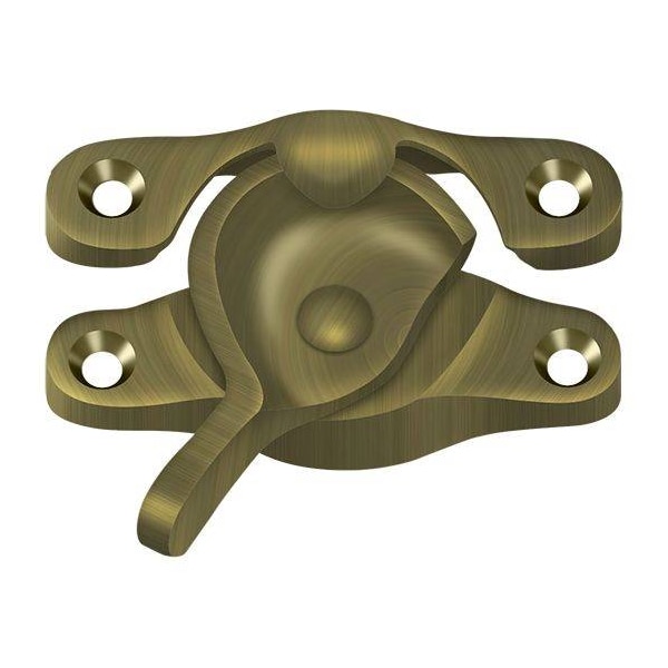 Deltana Window Sash Lock, 15/16" X 2-5/8" Antique Brass - WL07U5