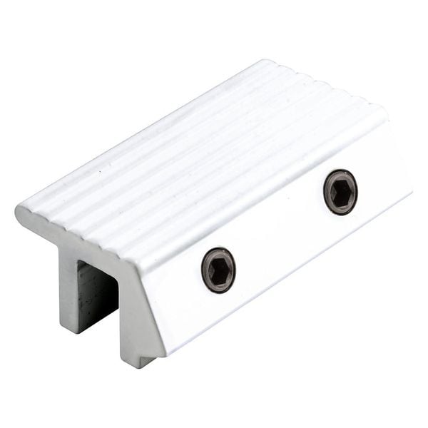Primeline Tools Tamper-Resistant Patio Sash Lock, 2 in, Extruded Aluminum, White, Hex Screw (2 Pack) - MP4372