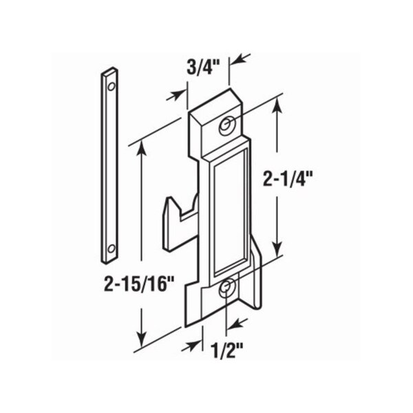 Keen Sliding Window Sash Lock Diecast Black - KE3861848
