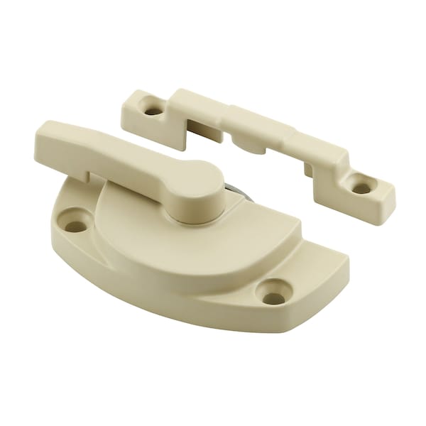 Prime-Line Window Sash Lock 1-7/8 H/C w/Keeper 2 H/C Beige w/Screws (Single Pack) - F 2917