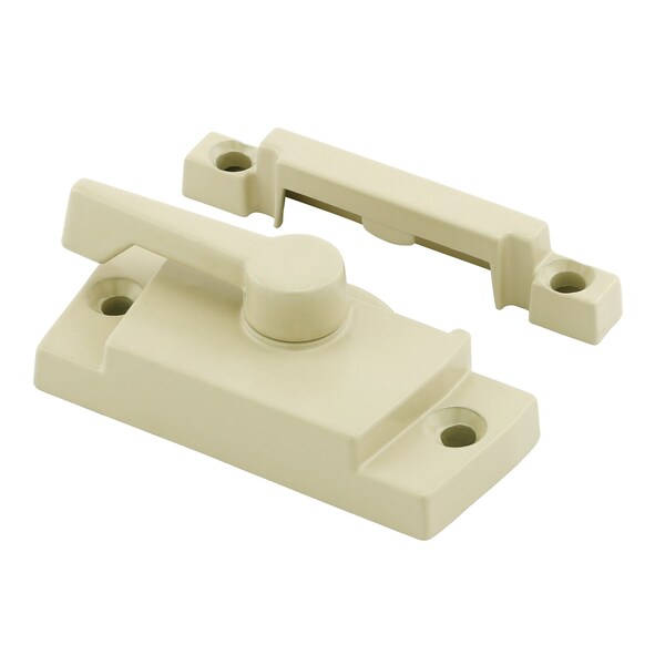 Prime-Line Window Sash Lock 2-1/16 H/C w/Keeper 2-1/16 H/C Die Beige w/Screws (Single Pack) - F 2911
