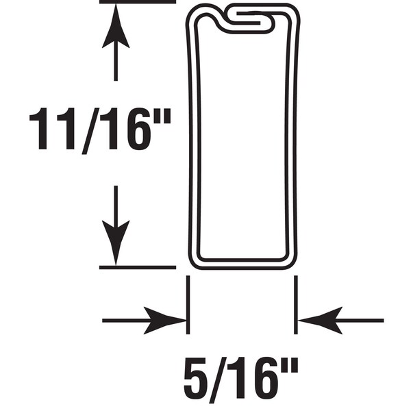 Prime-Line Prime-Line White Aluminum 5/16 in. W X 72 in. L Spreader Bar 1 pk - PL 16769