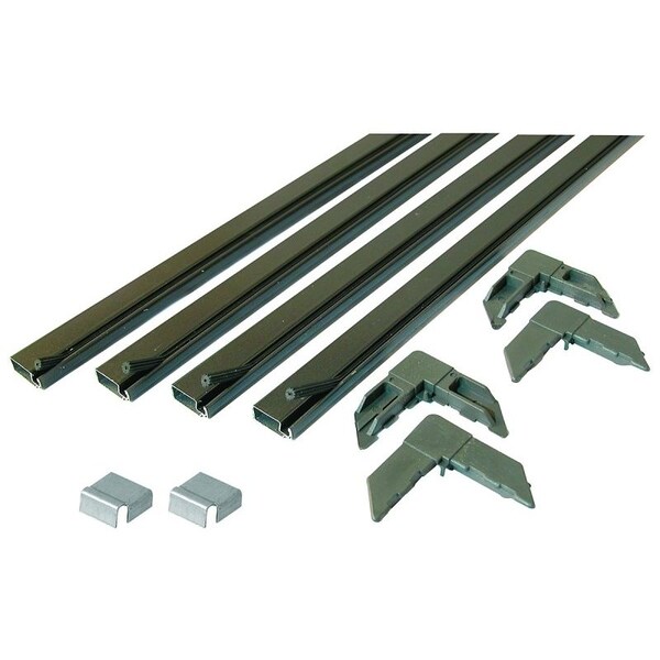 Make-2-Fit Screen Frame Kit, 5 ft L x 3/4 in W Dimensions, Aluminum, Bronze, 10-Piece - PL 7808