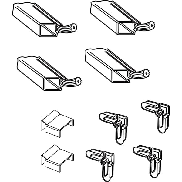 Prime-Line Prime-Line Mill Aluminum 7/16 in. W X 3/4 in. L Screen Frame Kit 1 pk - PL7802