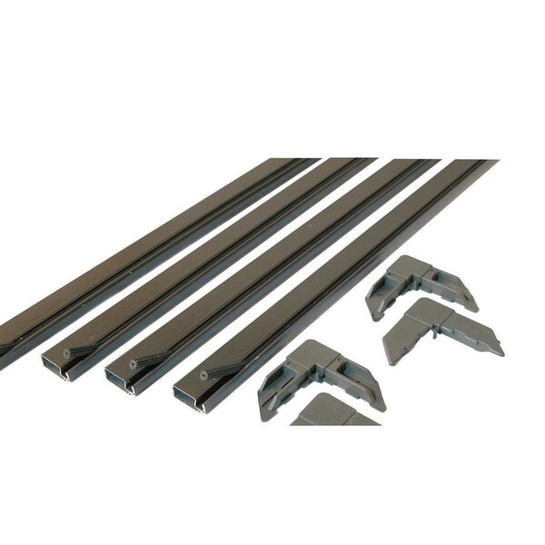 Make-2-Fit Screen Frame Kit, 3 ft L x 3/4 in W Dimensions, Aluminum, Bronze, 10-Piece - PL 7809